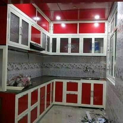 Aluminium kitchen partition installation by ServoraPrise in Nigeria