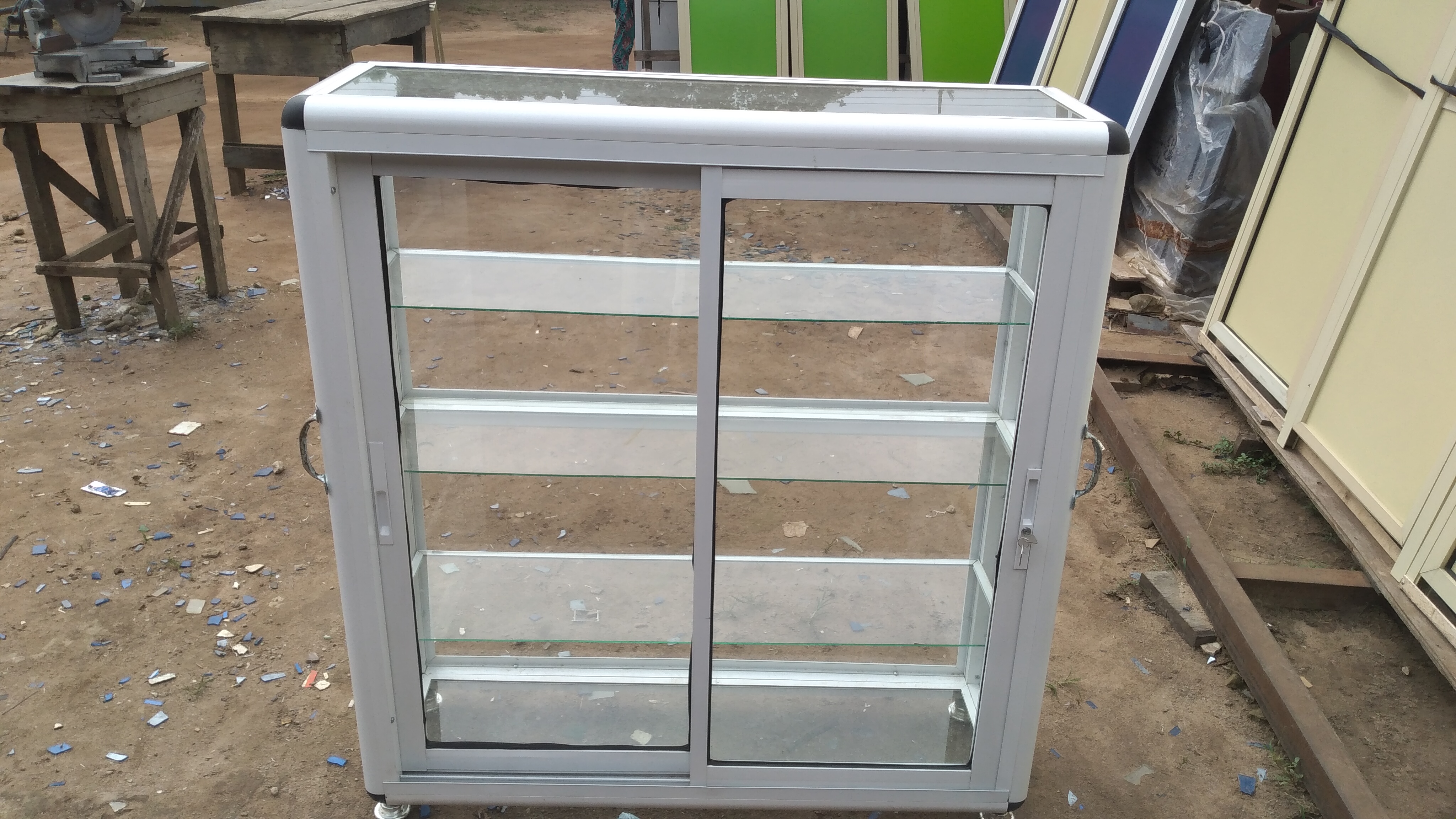 Aluminium glass wardrobe installation project by ServoraPrise in Nigeria